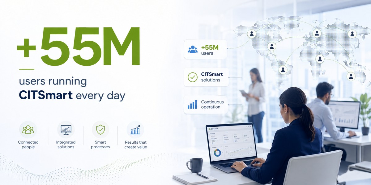 أكثر من 55 مليون مستخدم يشغّلون حلول CITSmart يوميًا