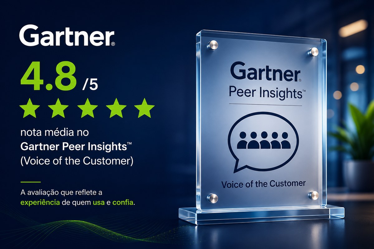 Gartner Peer Insights Voice of the Customer: nota média 4,8 de 5 da Central IT