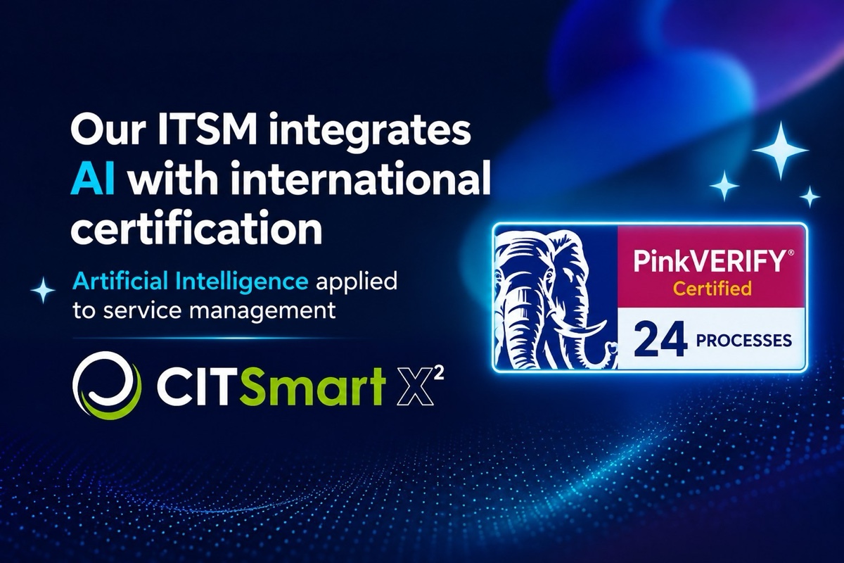 CITSmart X²: إدارة خدمات تقنية المعلومات بالذكاء الاصطناعي وشهادة PinkVERIFY الدولية، 24 عملية معتمدة