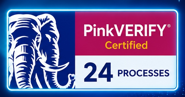 Selo PinkVERIFY Certified, 24 processos
